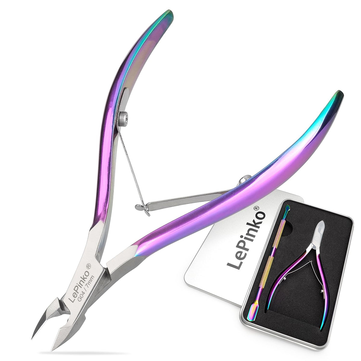 LePinko coupe-cuticules professionnel en gros plan, précision pour ongles nets.