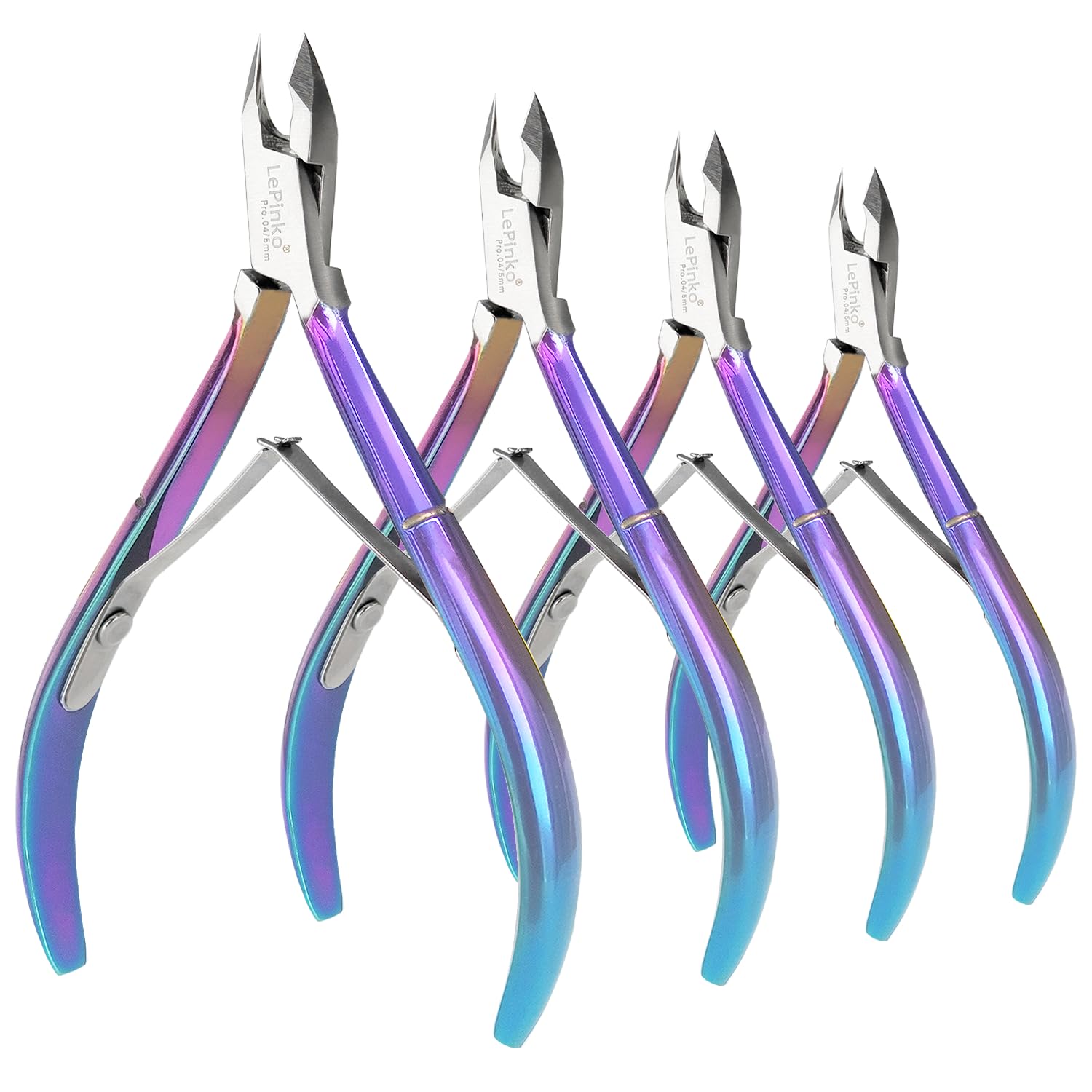 LePinko ensemble cuticule-trimmer 4-pack pour manucure à domicile précise