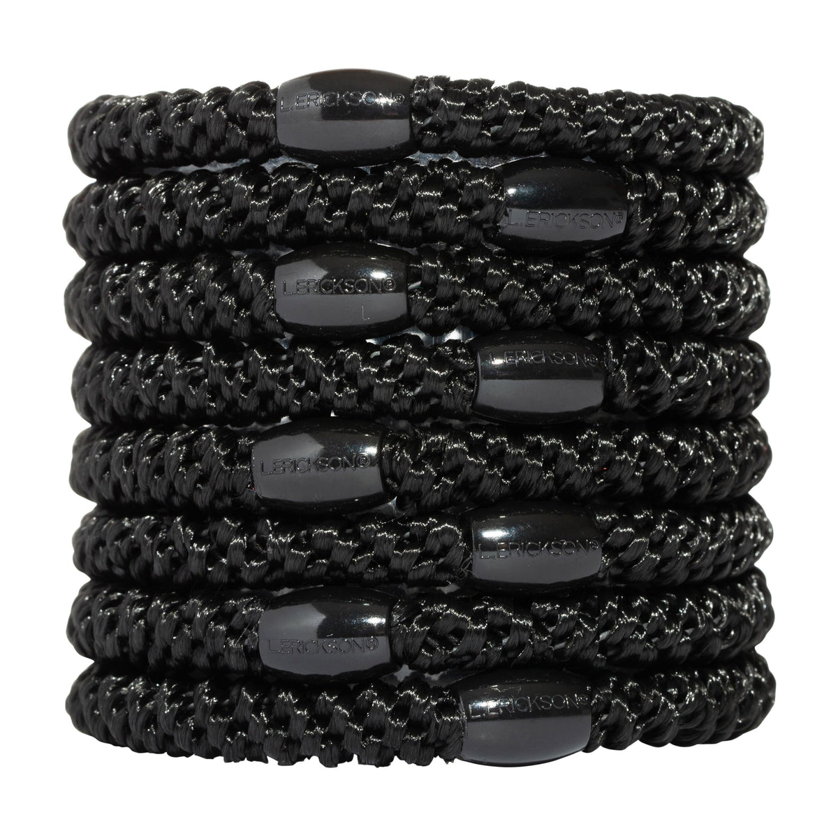 Pinces à cheveux noires L. Erickson, 8-pack, maintien fiable sans tiraillement