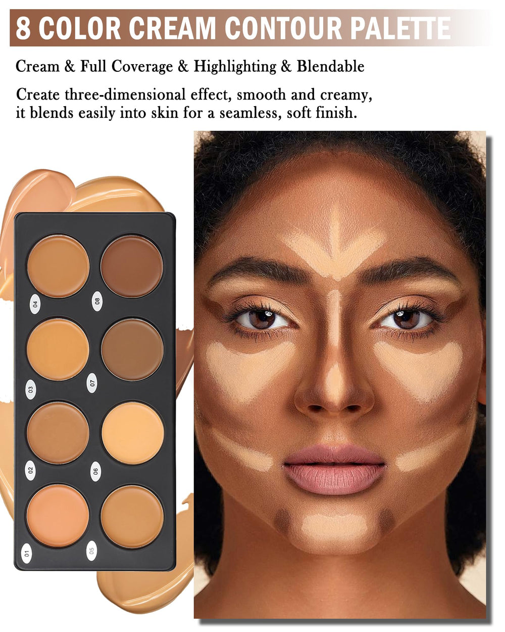 Correcteur crème Lestpola – teintes foncées, corrige cernes et imperfections.