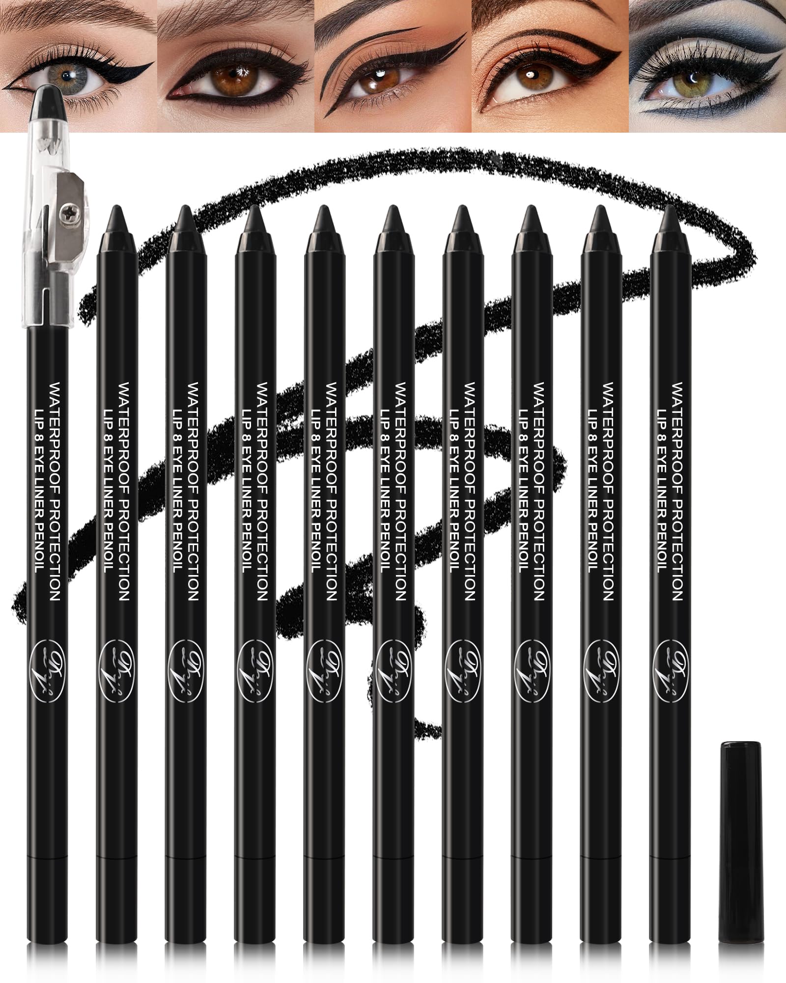 Lestpola ensemble-stylo-eyeliner-gel-noir pour un regard intense et durable.