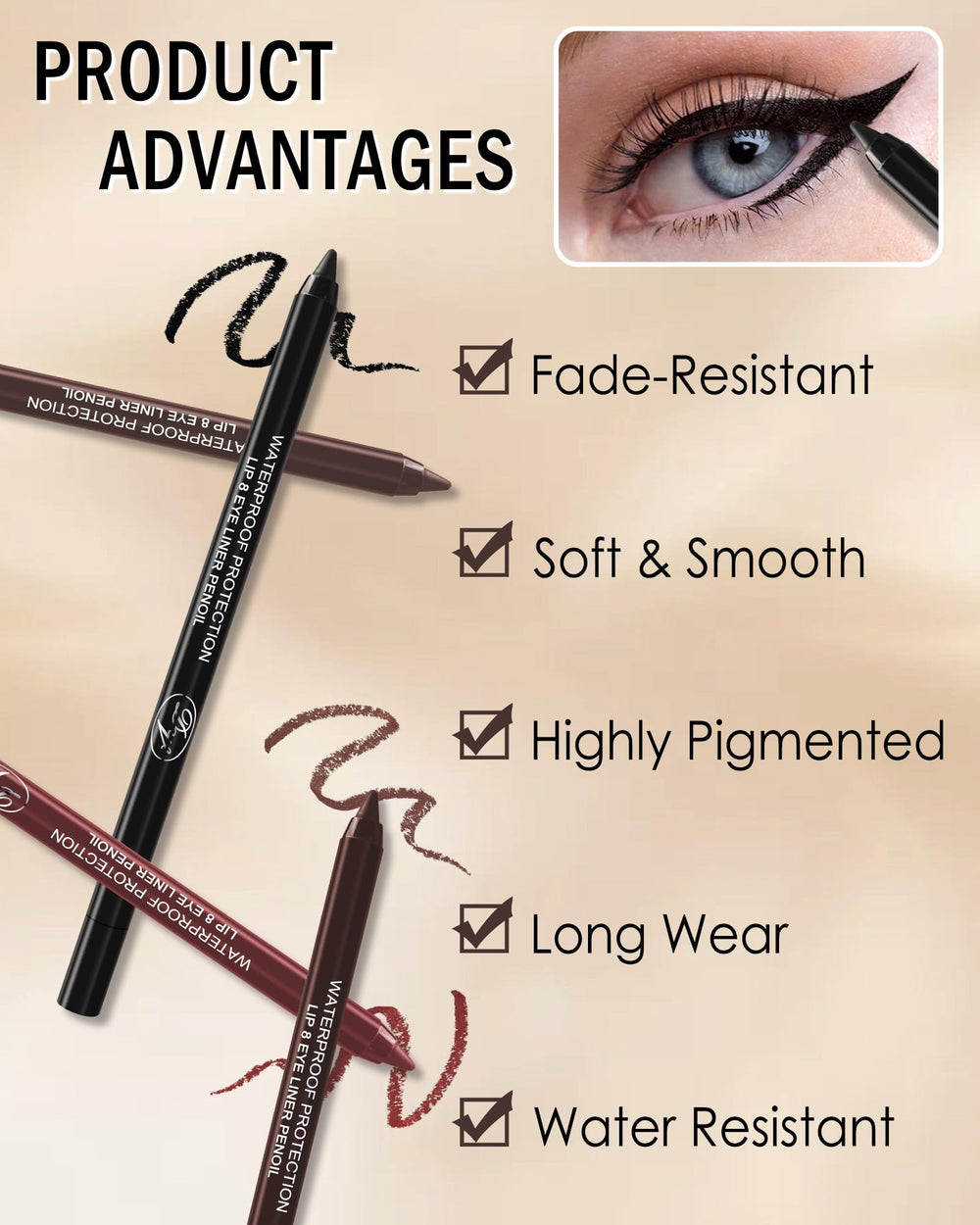 Kit de maquillage de voyage Lestpola pratique pour les retouches.