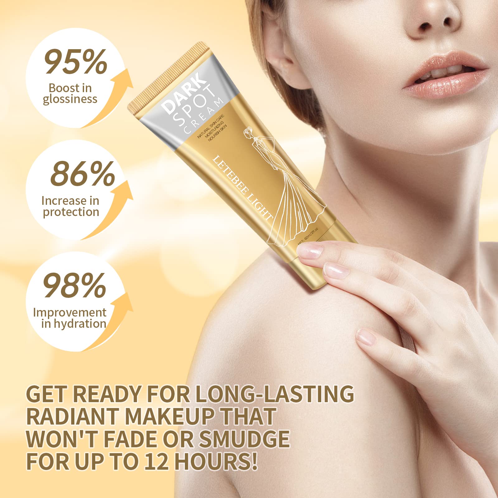Texture non grasse et absorption rapide de Letebee Light