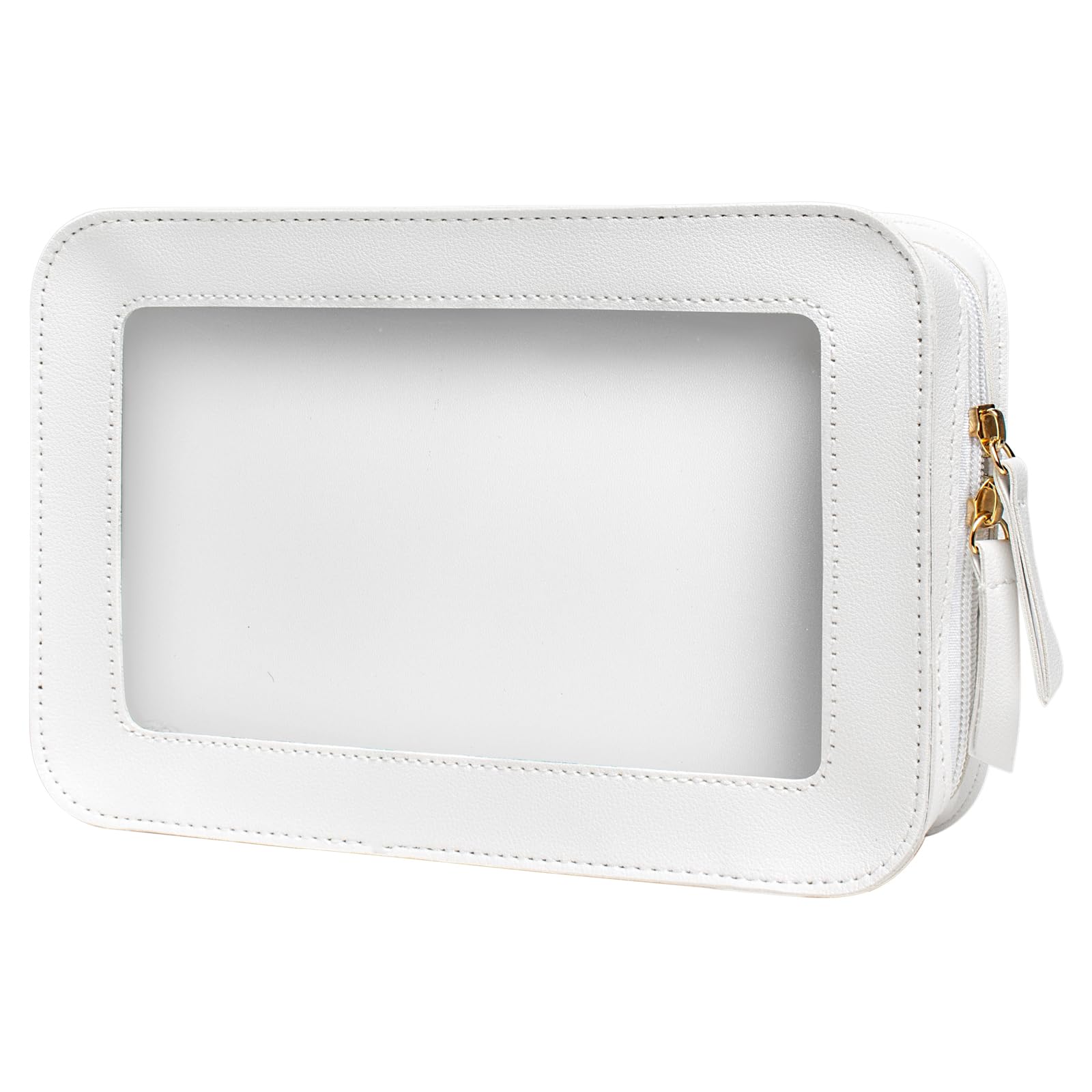 Letgo sac maquillage transparent avec zip, pratique pour repérer rapidement les produits en voyage.