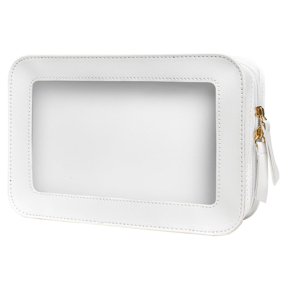 Letgo sac maquillage transparent avec zip, pratique pour repérer rapidement les produits en voyage.