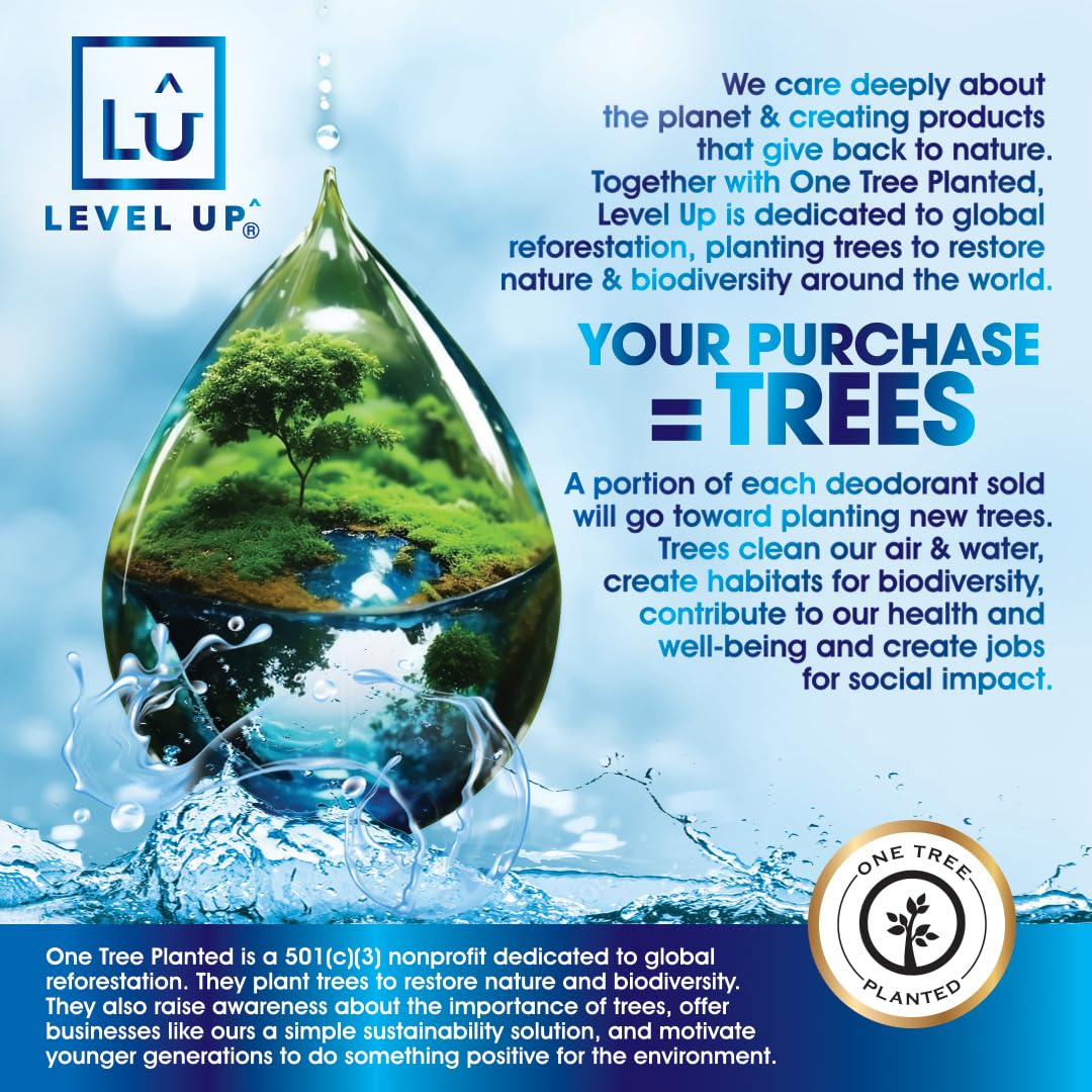 Level Up Déodorant Garçons – certifié sans cruauté et végan