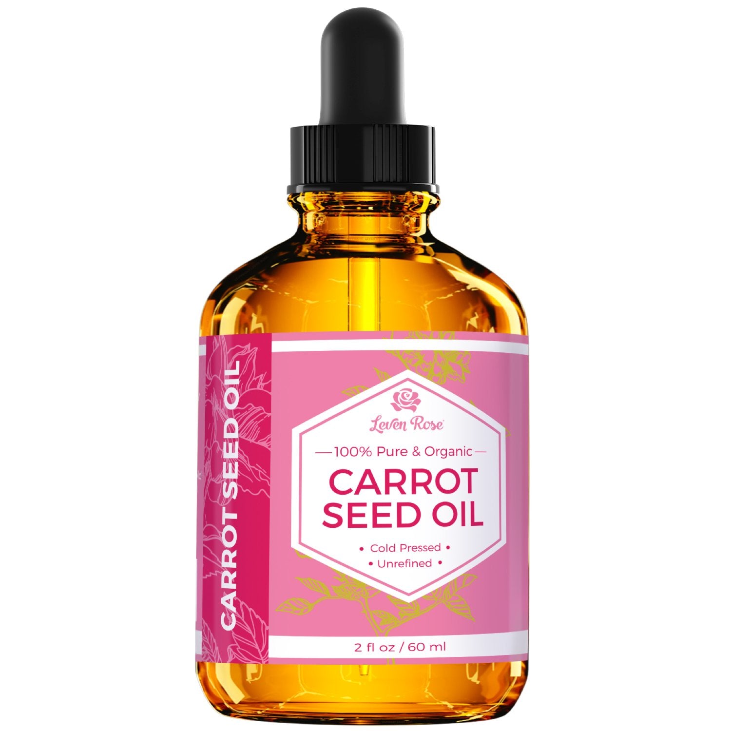 Leven Rose Carrot Seed Oil scalp massage for healthier hair.