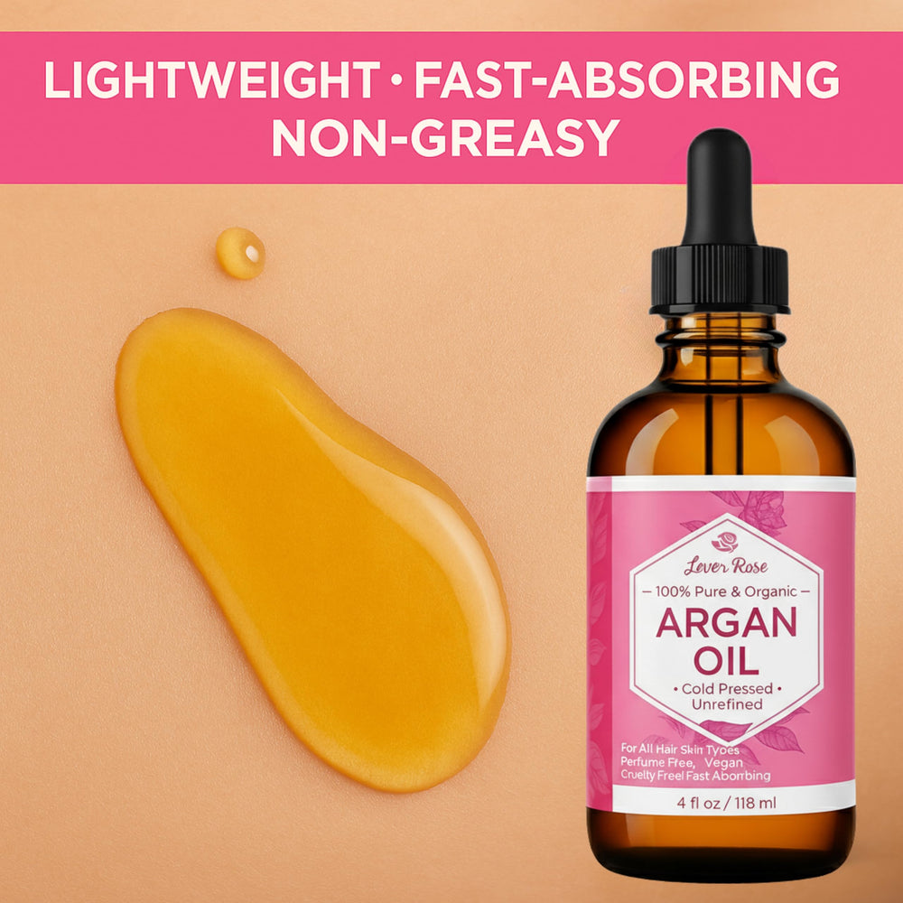 Leven Rose huile argan emballage ambré – protège les nutriments