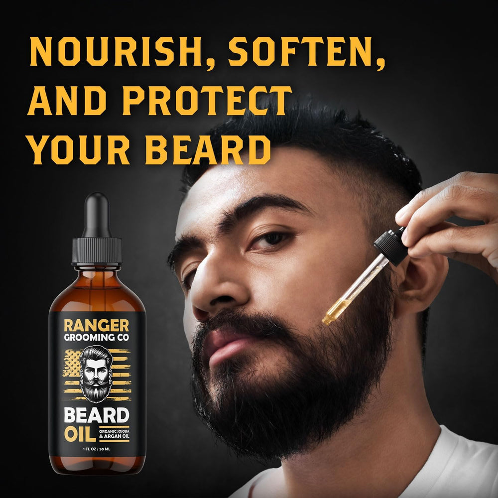 Leven Rose huile barbe avec compte-gouttes pour dosage précis.