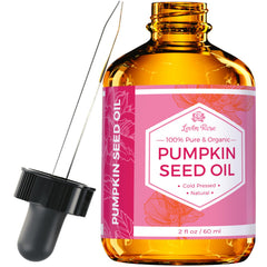 Leven Rose huile graines de potiron pour cheveux, brillance et vitalité.