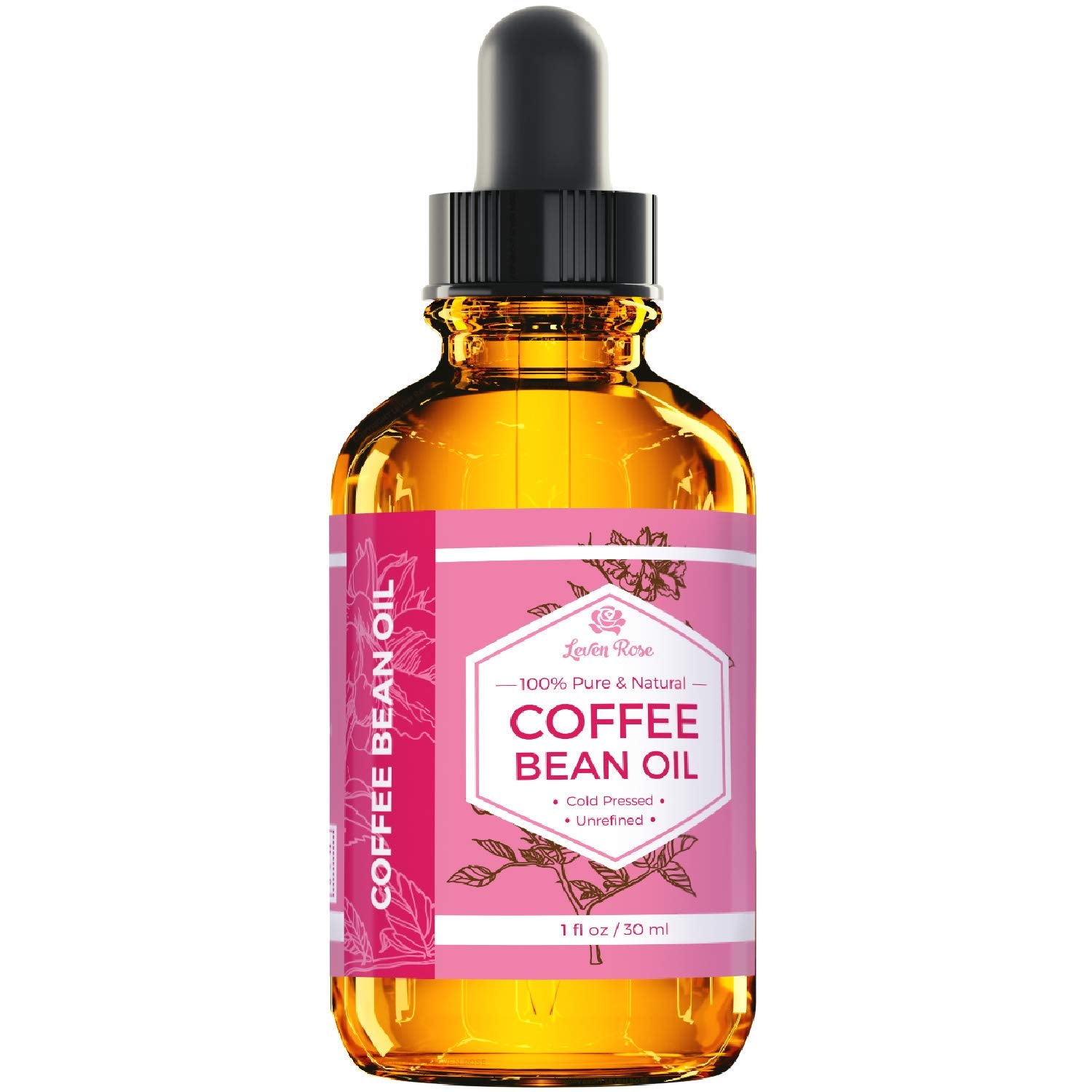 Huile Leven Rose cafe cheveux: brillance et vitalité naturelles.