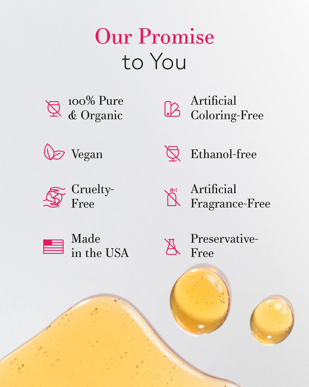 Absorption rapide huile jojoba Leven Rose, sans parfum, convient à une routine quotidienne.