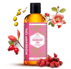 Leven Rose huile de rose musquée pour visage, bouteille 16 oz, hydratation et éclat