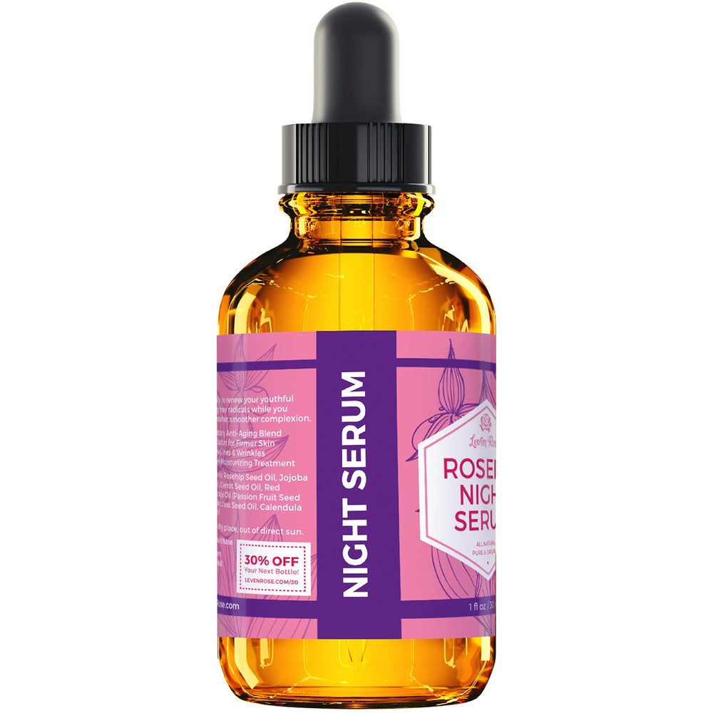 Leven Rose Peau radieuse – soin nocturne pour un teint éclairé.