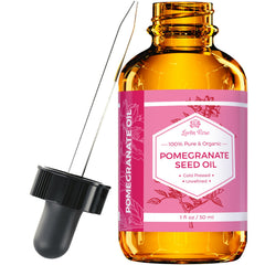 Leven Rose Pomegranate Oil bottle showing pure antioxidant-rich formula.