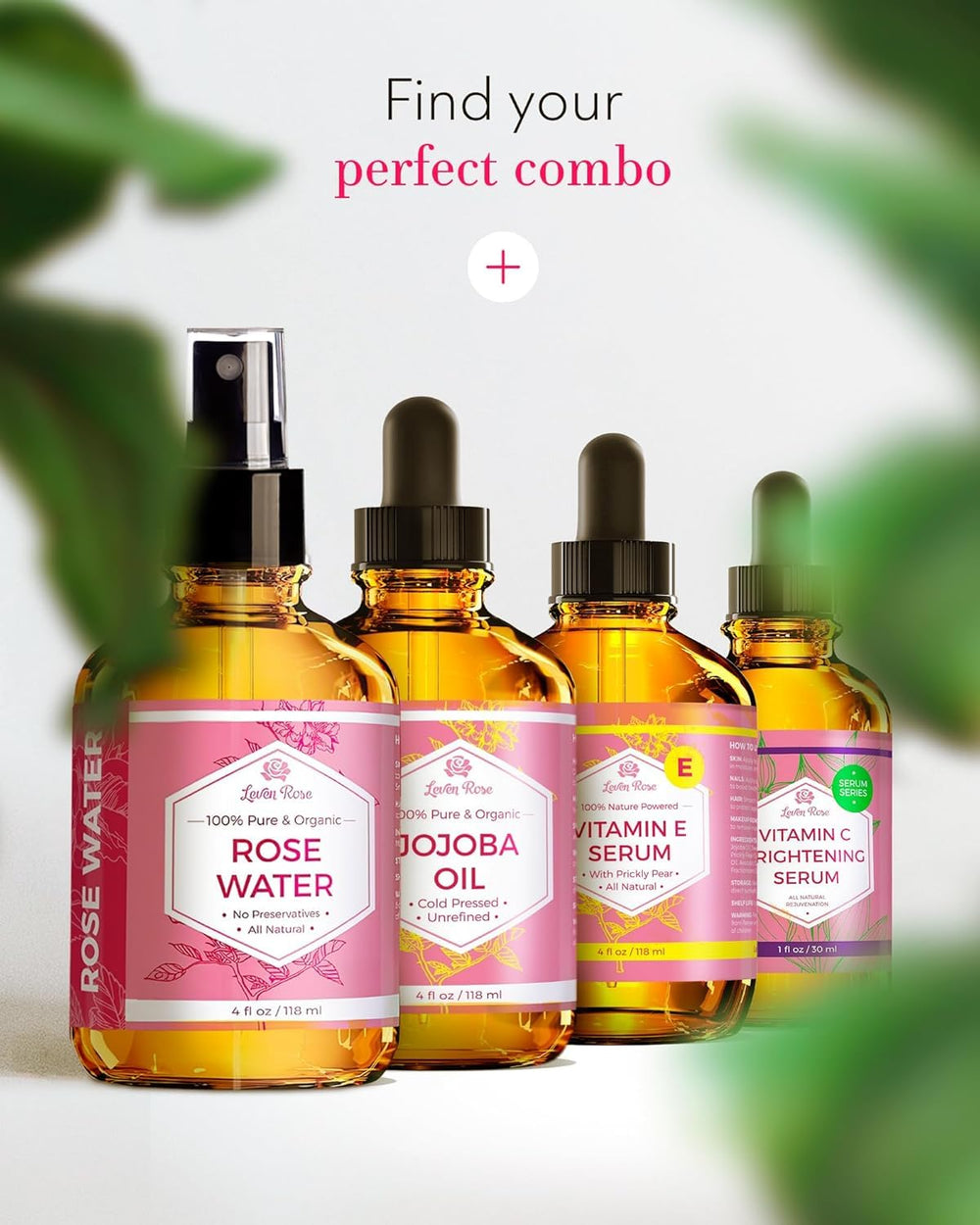 Leven Rose pré maquillage, prépare les pores et base légère.