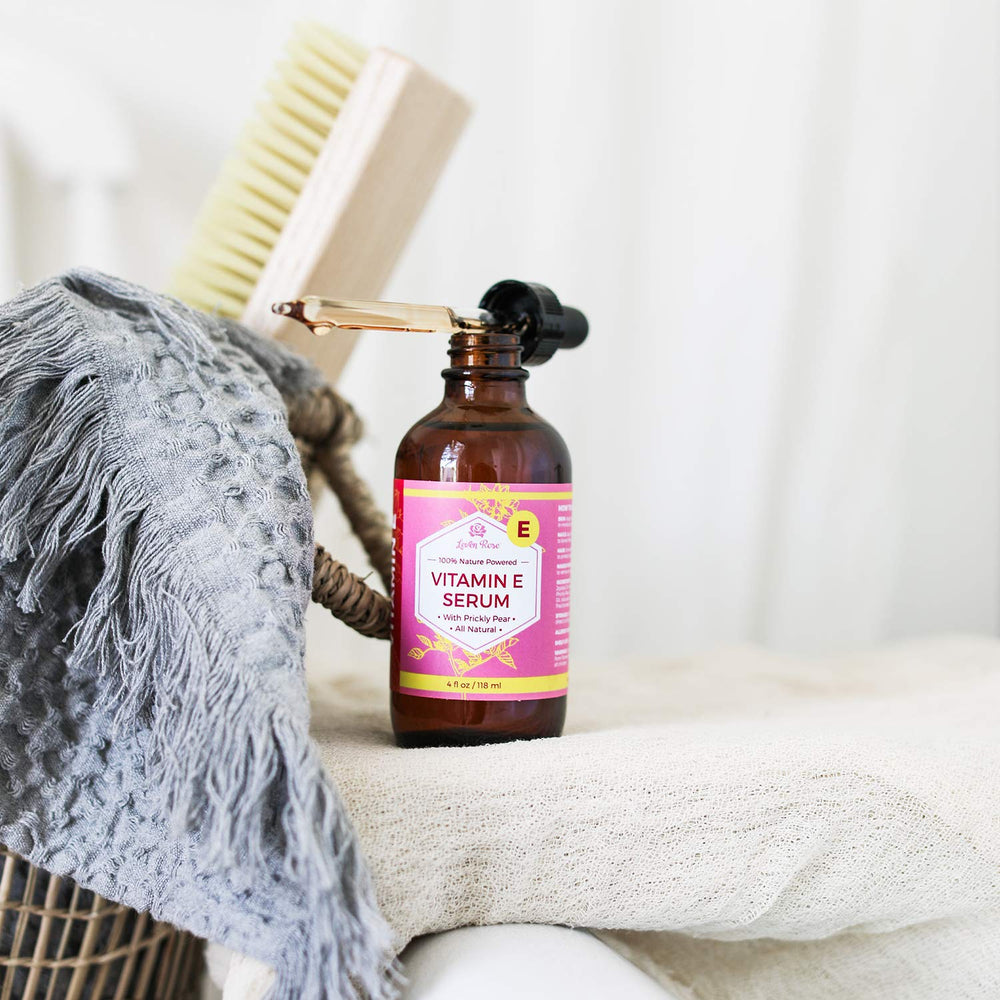 Face application of Leven Rose Serum on clean skin for hydration