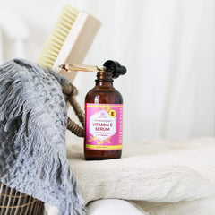 Face application of Leven Rose Serum on clean skin for hydration