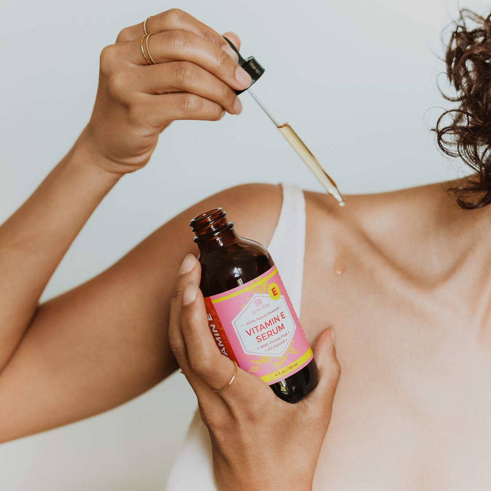Hair ends with Leven Rose Serum for added shine