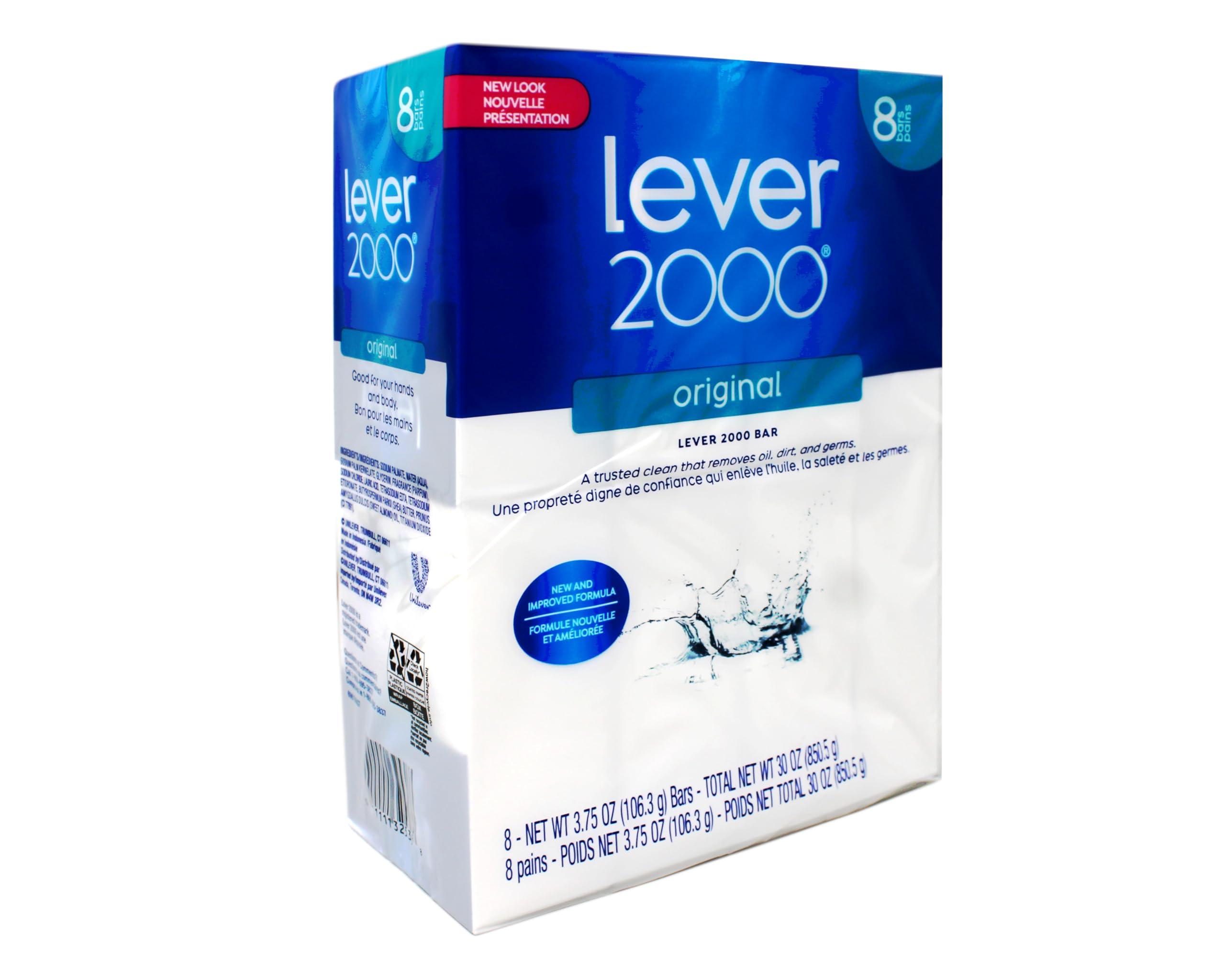 Savon Lever 2000 Original emballage élégant pour une routine de toilette simple.