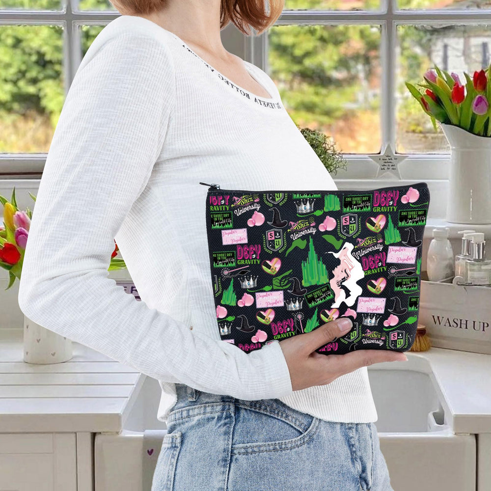 LEVLO sac cosmétique sorcière musical – parfait pour fêtes et occasions.