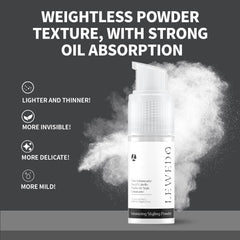 Hands applying powder for a casual, textured look.