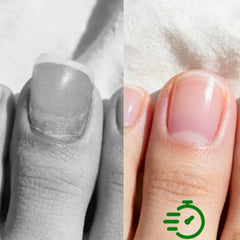 LEWELLRY ongles lustre naturel renforcé après utilisation.