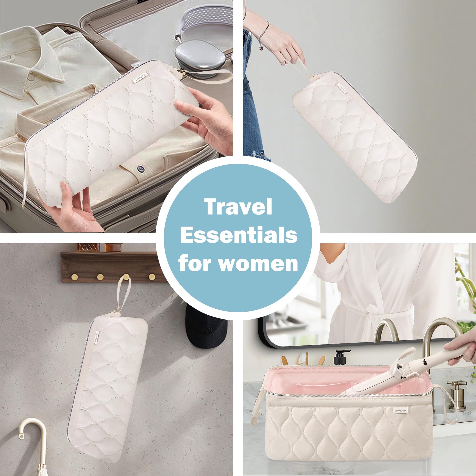 Lexeeco usage polyvalent, pochette toilette ou trousse maquillage