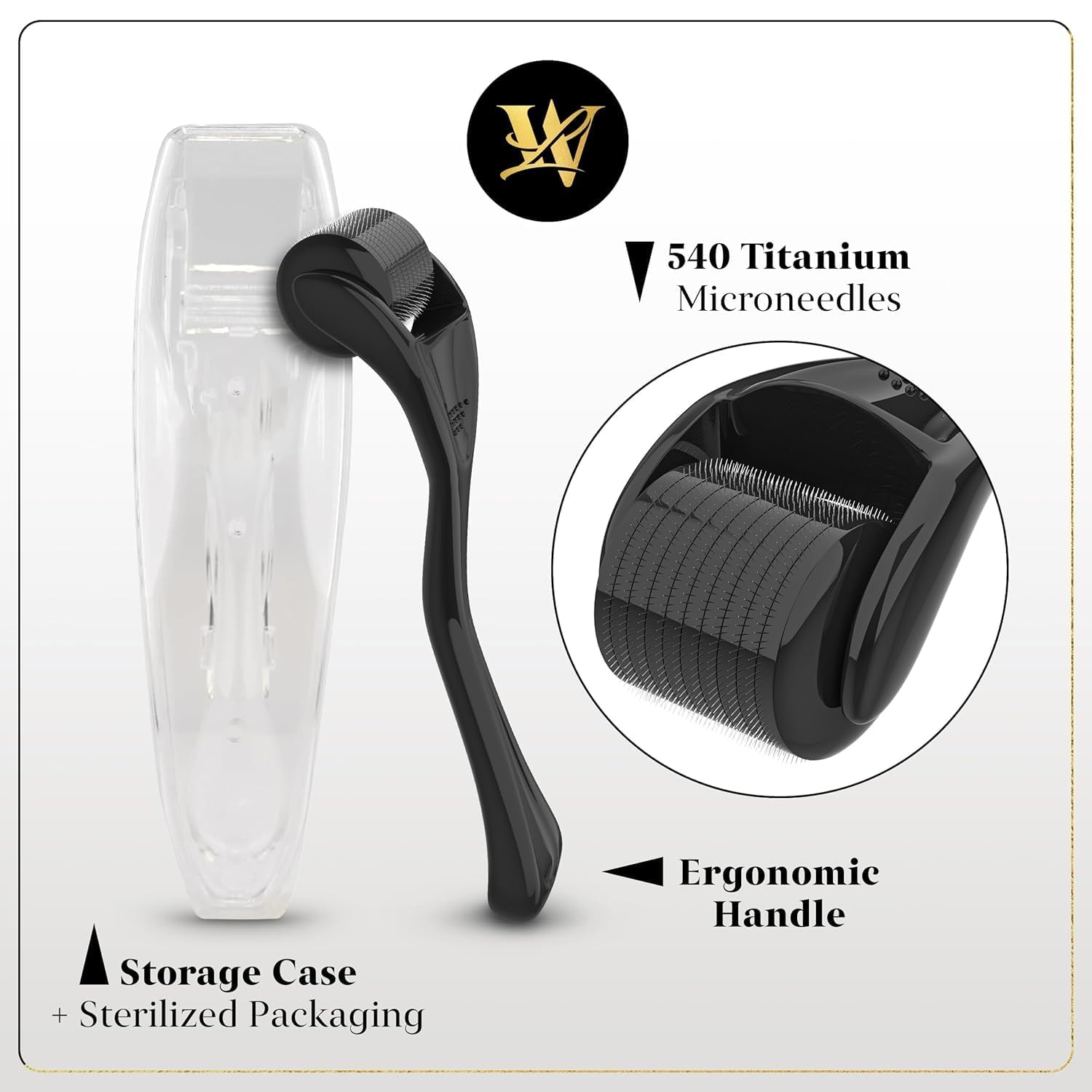 Lexi White Beauty Derma Roller Aiguille 0-25mm: précision sûre