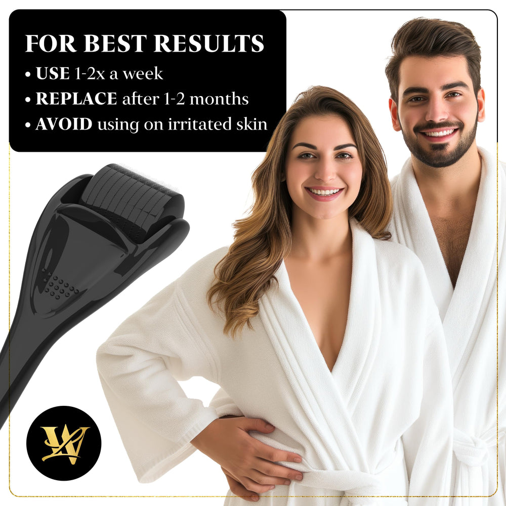 Utilisation visage Lexi White Beauty Derma Roller démonstration d'application douce