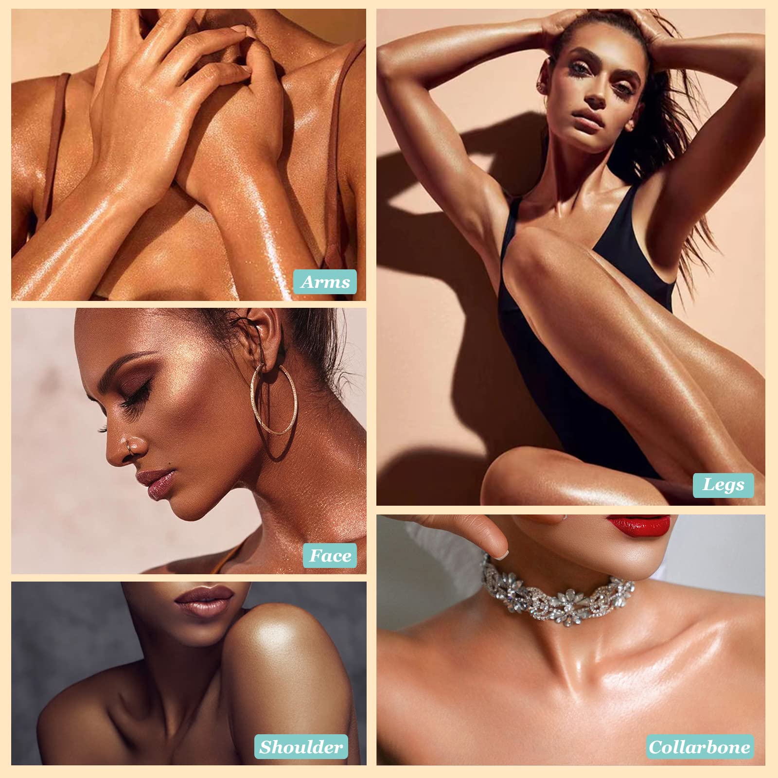 Lezero Body Shimmer Oil teinte rose scintillant pour une touche délicate.