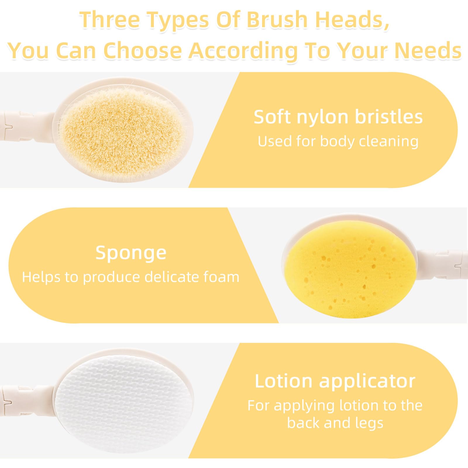 Tête de brosse douce LFJ, douceur et efficacité sur la peau.