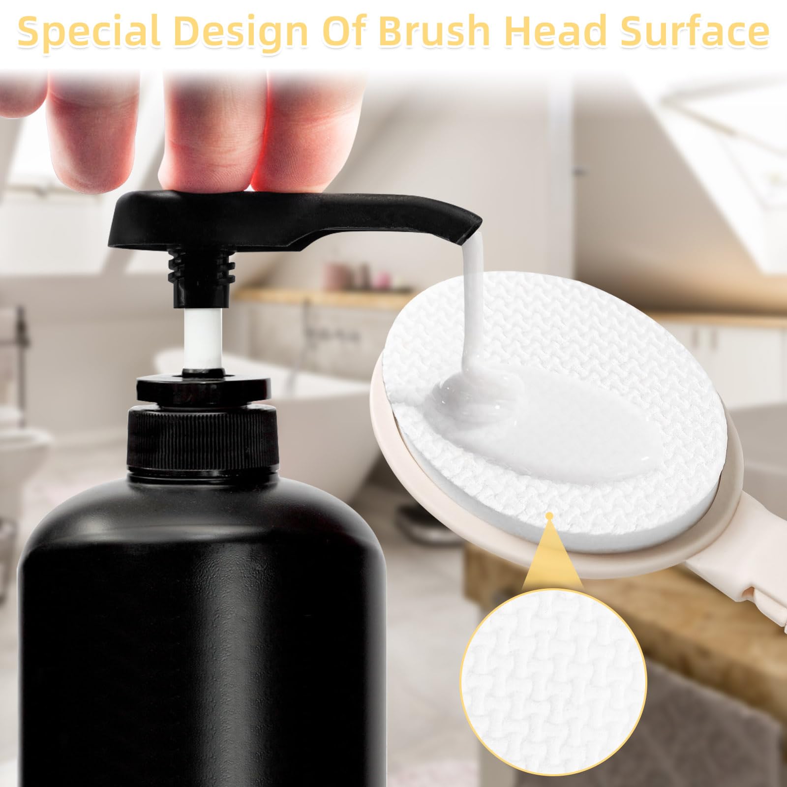 Utilisation en douche LFJ pour atteindre le dos et les jambes.