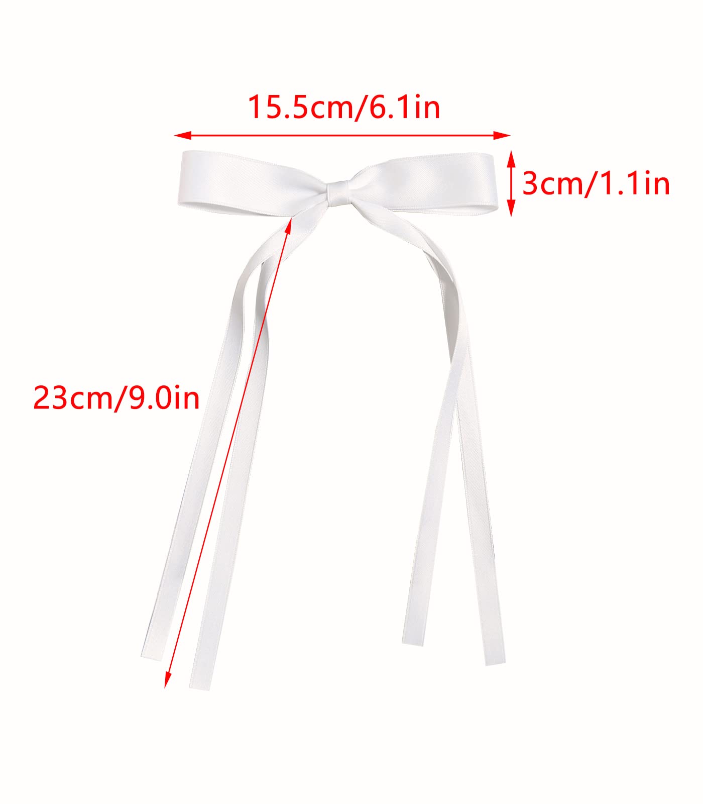 Clip cheveux LFOUVRE avec noeud rose-blanc, pratique au quotidien et en voyage.