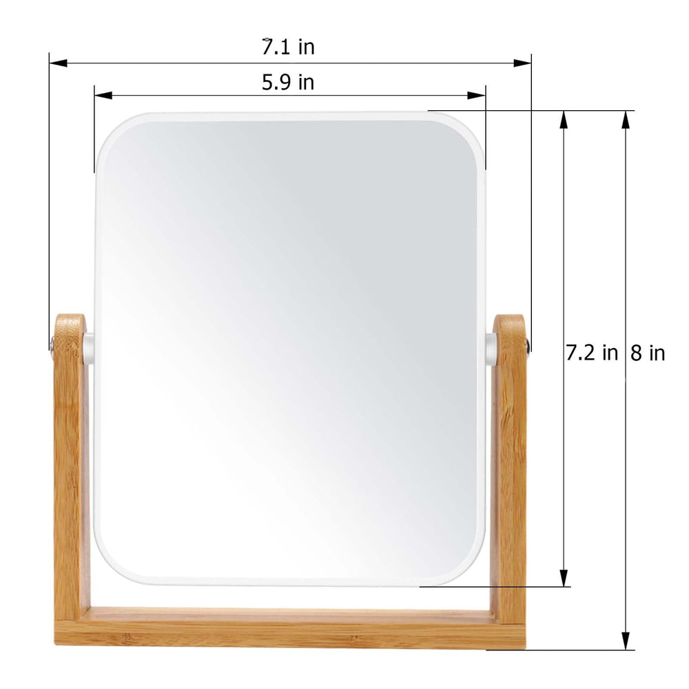 Miroir LFOYOU avec motif decoratif sur bureau
