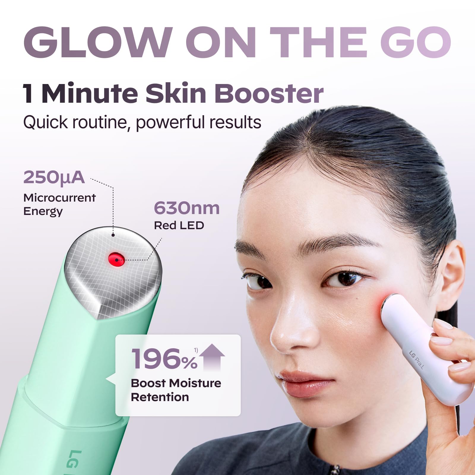 LG Pra.L Boosteur galvanique lèvres : hydratation ciblée et fermeté