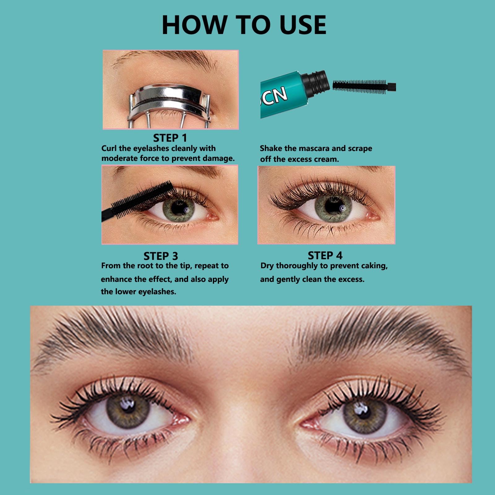 Mascara LGSZGDCN démaquillage facile avec un seul geste