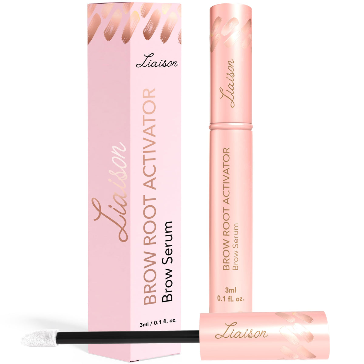 Liaison Sérum Croissance Sourcils avec brosse précision pour une application ciblée.