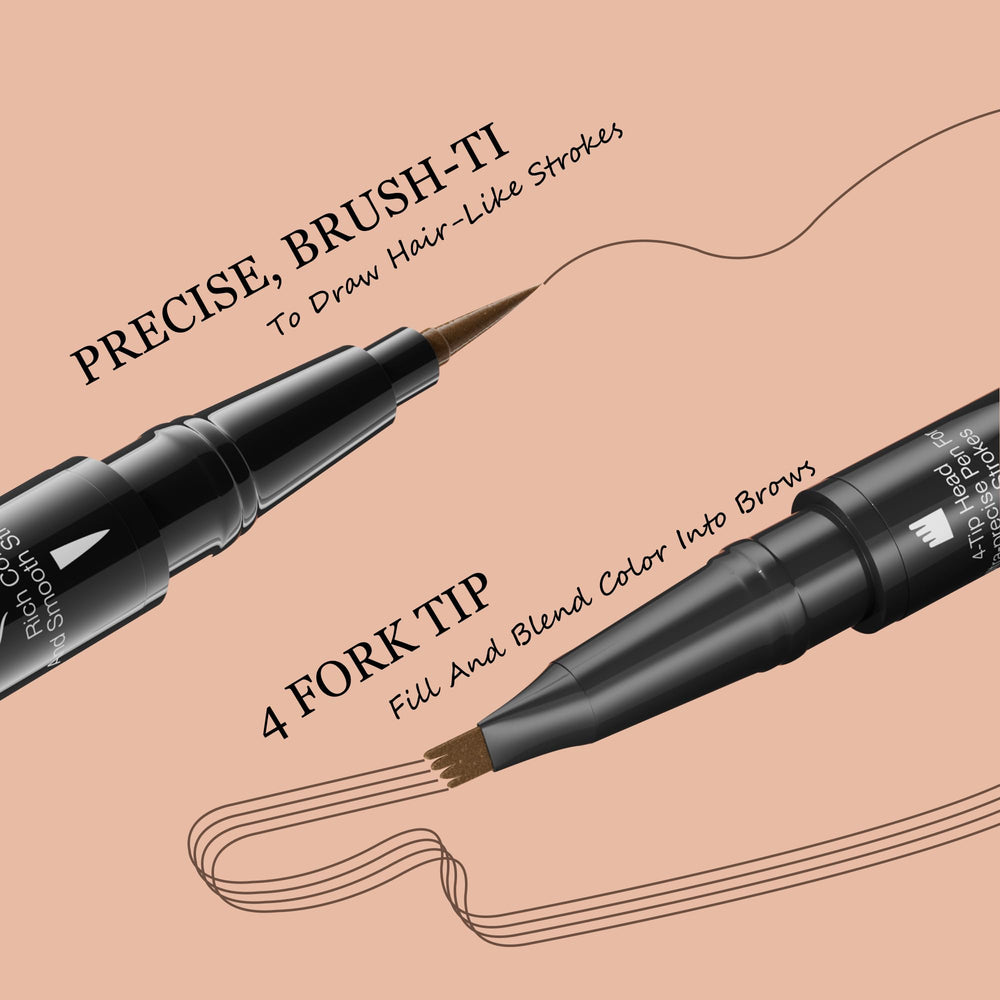 Sourcils Liayozl: brosse précise pour remplir les zones clairsemées avec finesse.