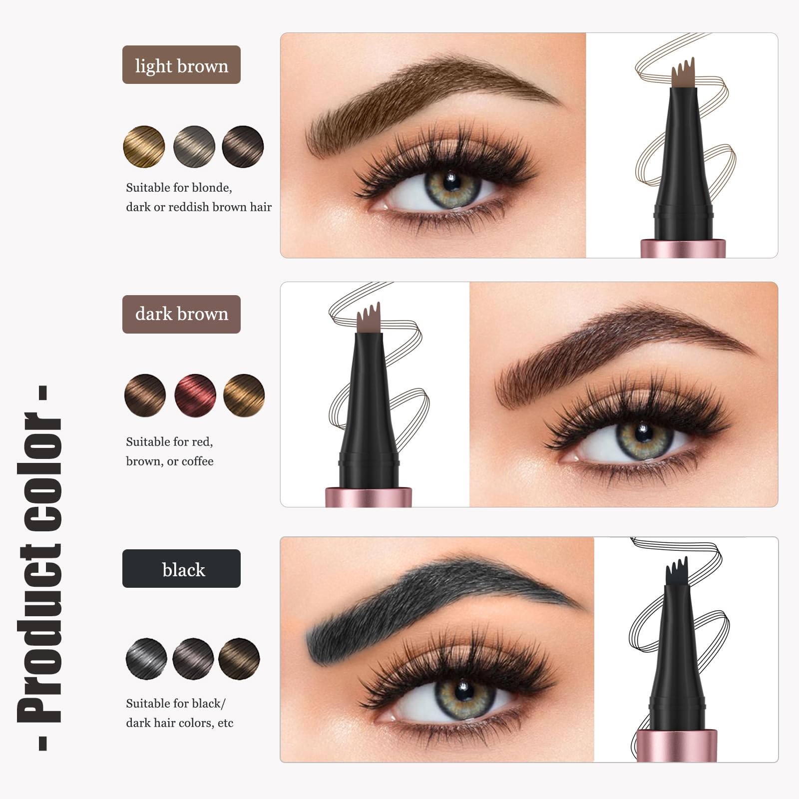 Liayozl Crayon sourcils compact, prise en main rapide et précise.