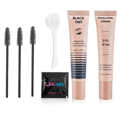 Libeauty kit coloration cils et sourcils noir, couleur durable jusqu'à 4 semaines