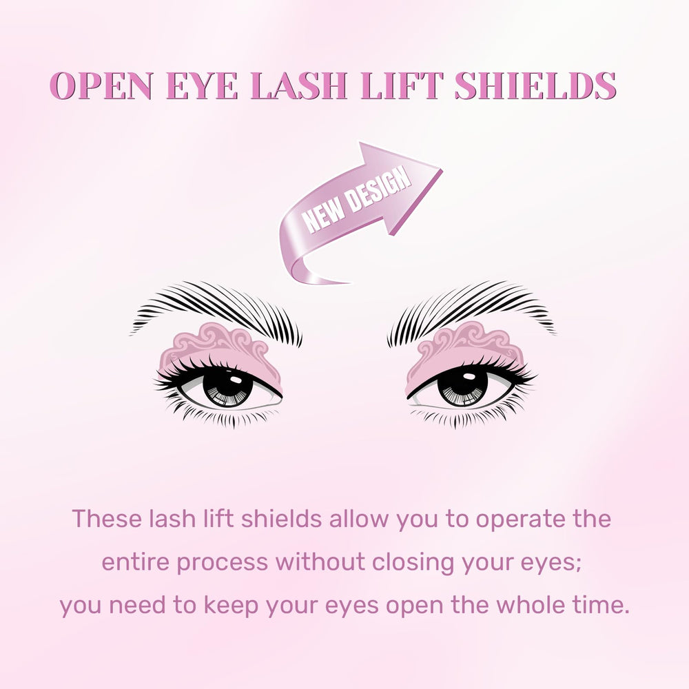 Libeauty kit levage cils coussins : coussinets confortables pour application ouverte.