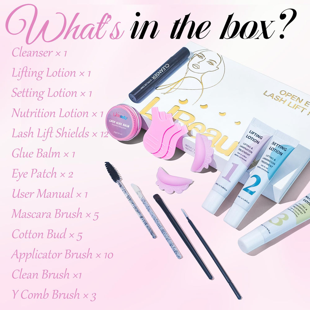 Libeauty kit levage cils dosage-tube : tube doseur pour une mesure précise.
