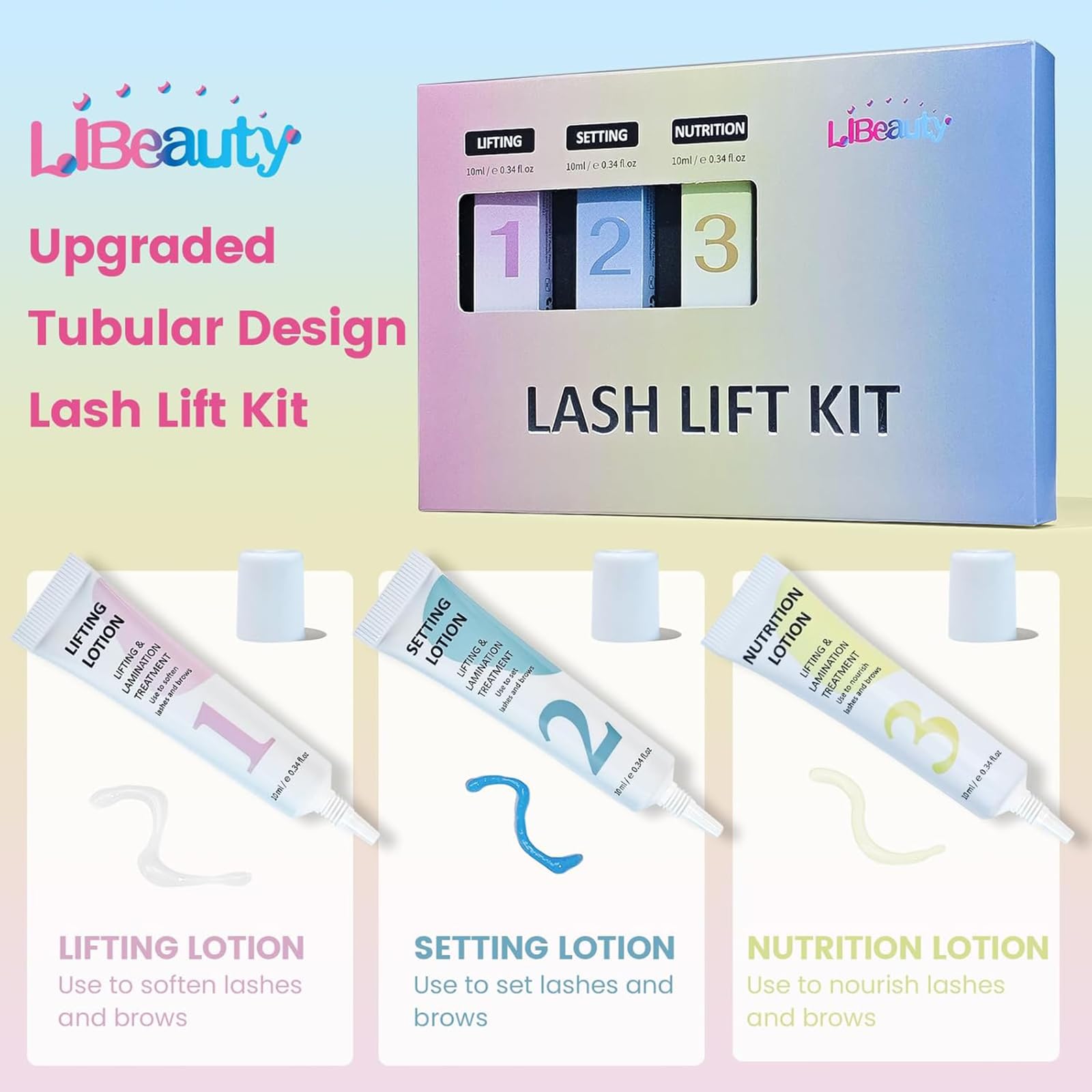 Libeauty lamination sourcils ensemble, définition naturelle et durable.