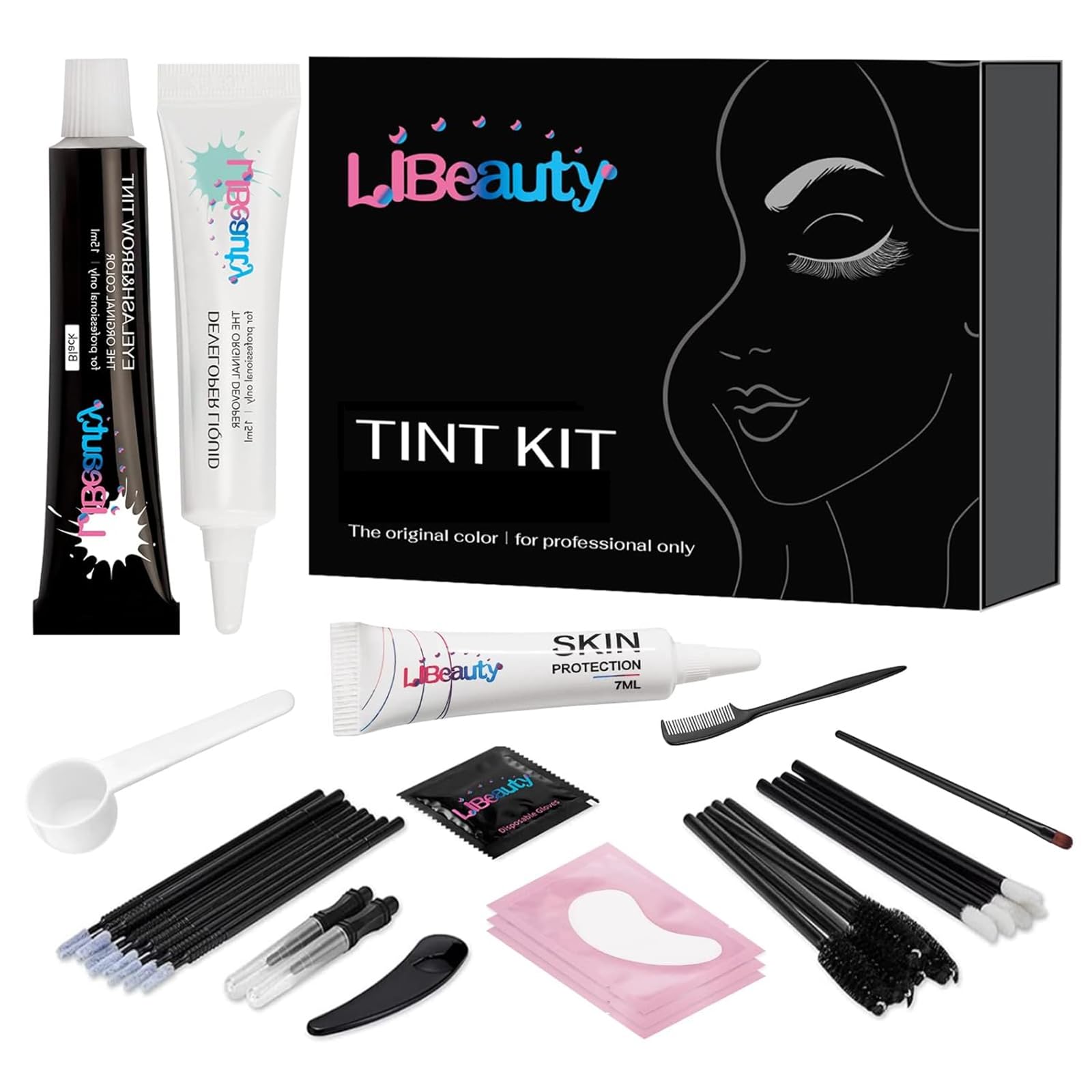 Libeauty Lash Color Kit noir cils: teinte durable pour cils impeccables.