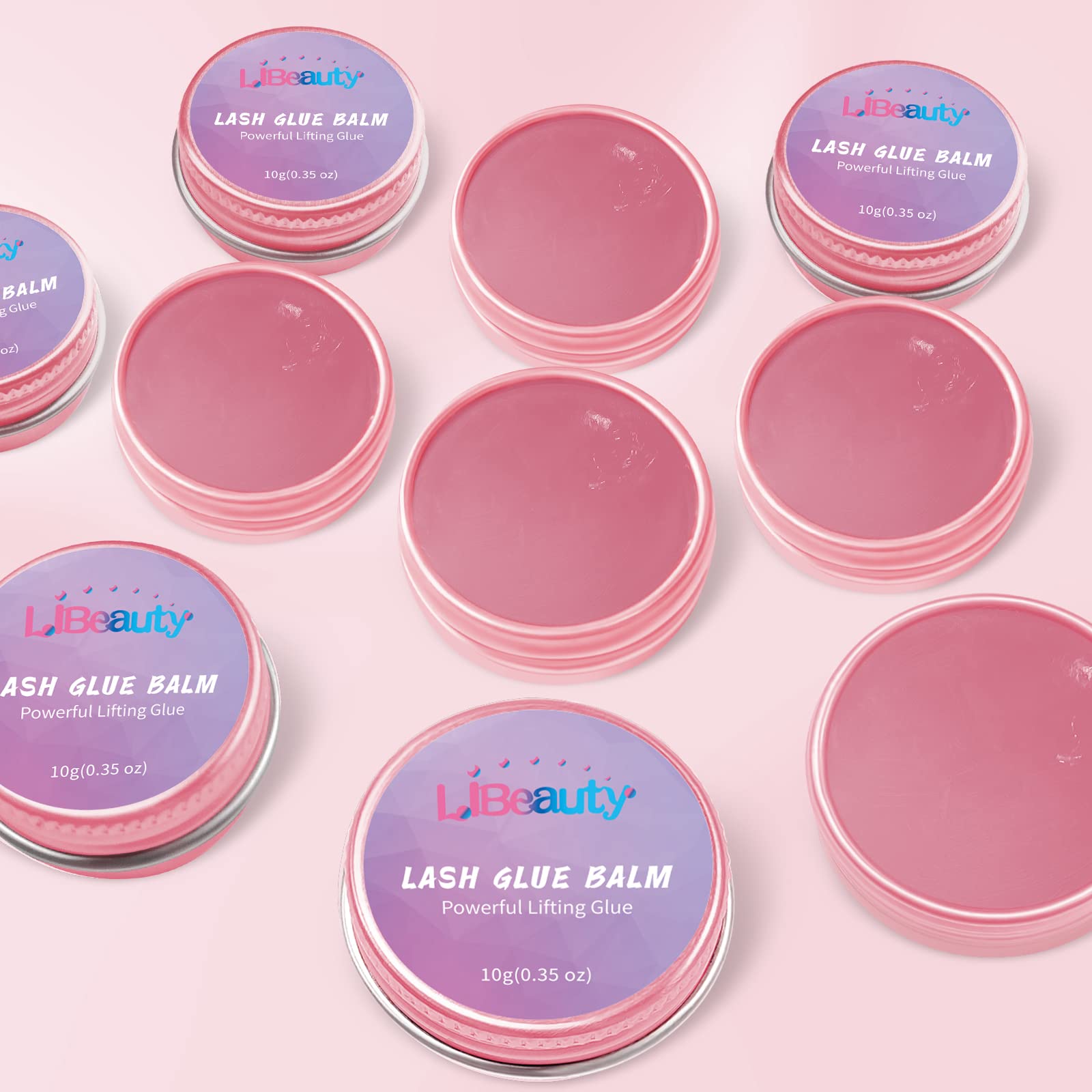 Avant et après utilisation Libeauty lash lift glue balm