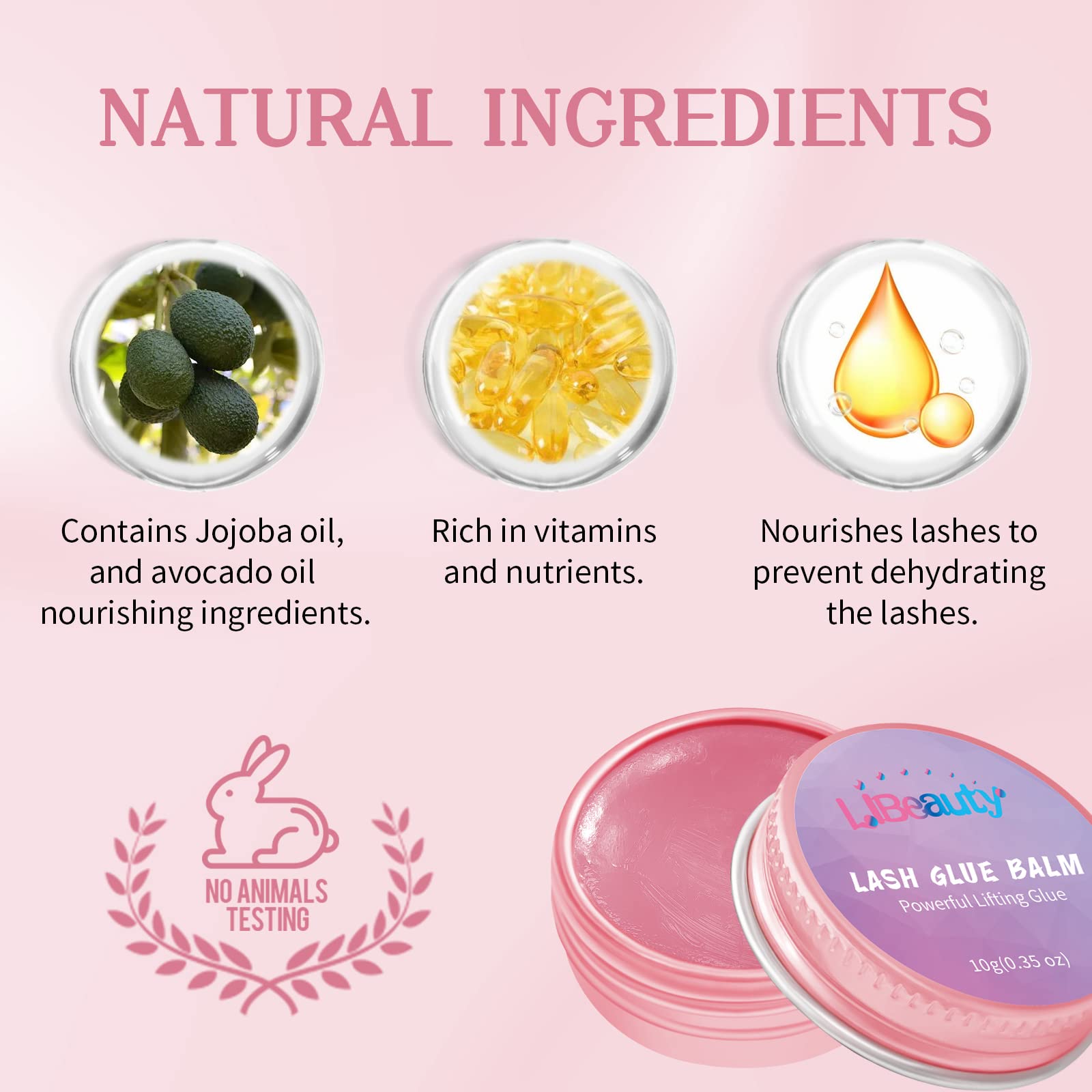 Texture du baume Libeauty, adhérence efficace lors du rehaussement