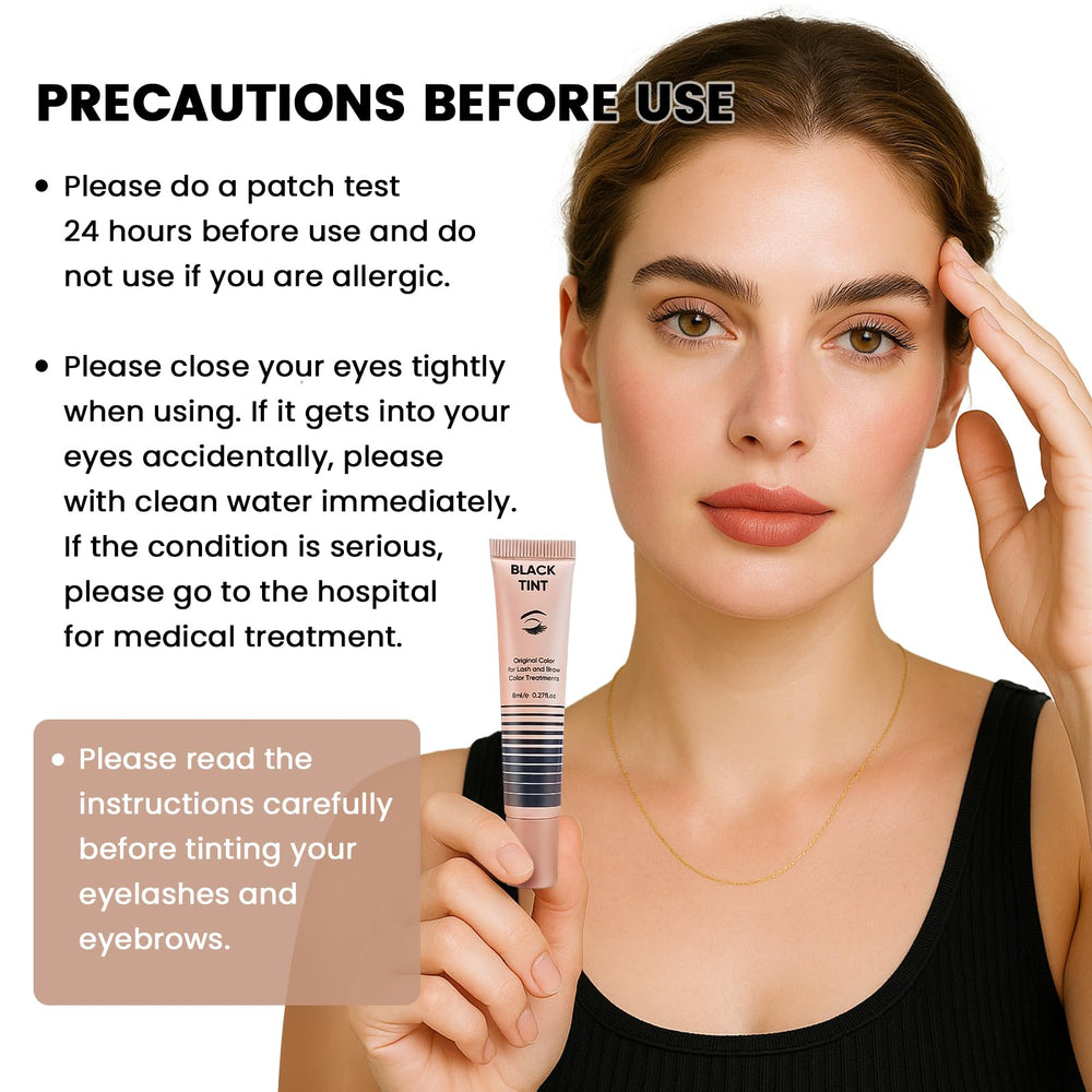 Libeauty outils inclus pour coloration cils et sourcils, utilisation facilitée