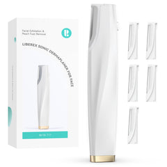 Liberex dermaplaning sonique visage avec éclairage intégré pour précision accrue.