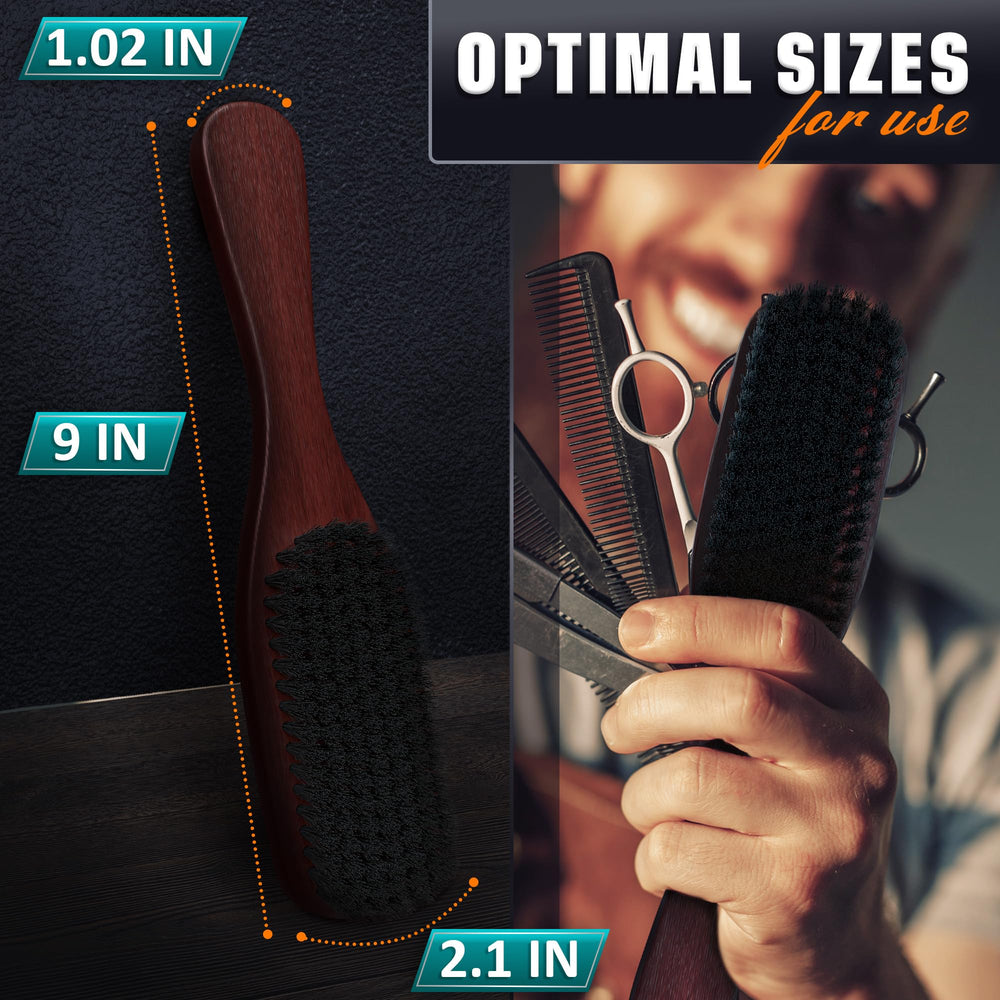 Brosse LIBERHAUS design bois 9 pouces, contrôle renforcé pour un style propre.